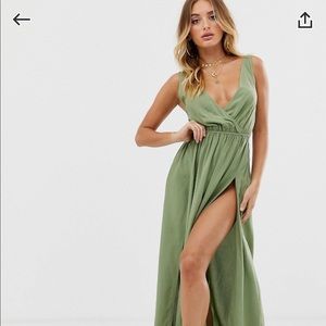 Asos Tie Back Maxi Beach Dress